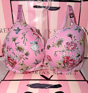 Victorias Secret Dream Angels Push Up 34DD Embroidered Floral